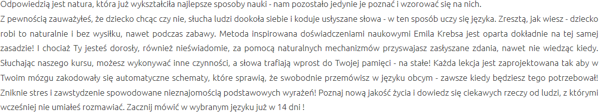 Efektywna Metoda Nauki Kraków